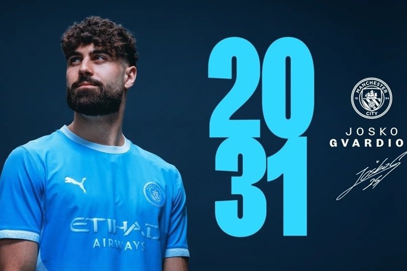 گواردیول قراردادش را با منچسترسیتی تا 2031 تمدید کرد